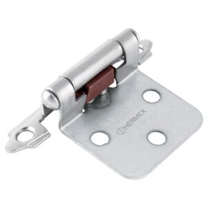 BISAGRA DE PARCHE CROMO MATE HERMEX 49207