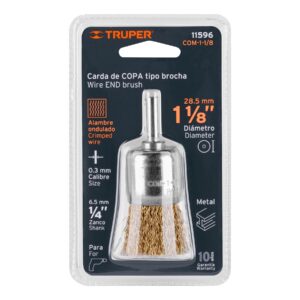 CARDA DE COPA TIPO BROCHA 1 1/8" TRUPER 11596