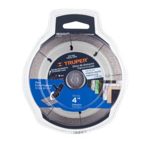 DISCO DE DIAMANTE CORTE PORCELANATO 4" TRUPER 15194
