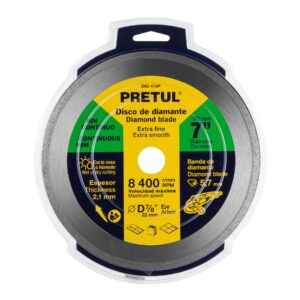 DISCO DE DIAMANTE RIN CONTINUO 7" PRETUL 21000