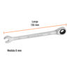 LLAVE COMBINADA CON MATRACA 8MM TRUPER 15742 - Imagen 4