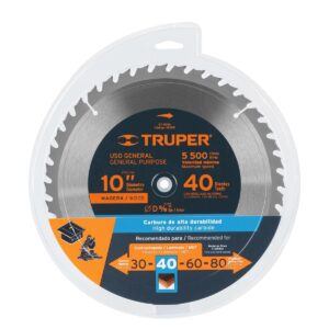 SIERRA CIRCULAR MADERA 10" (40 D) TRUPER 18305