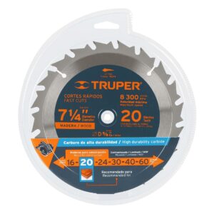 SIERRA CIRCULAR MADERA 7 1/4" (20 D) TRUPER 18299