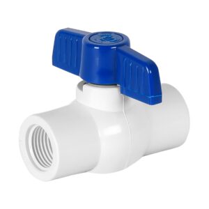 VALVULA PASO ROSCADA PVC 1/2